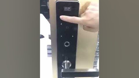 orbita smart lock P8010 setting fingerprint, card, password