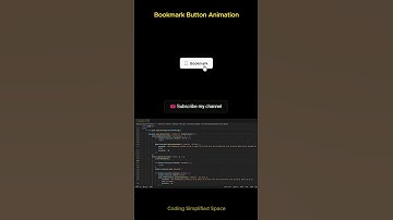 Bookmark Button Animation. #css #html #tutorial #shorts