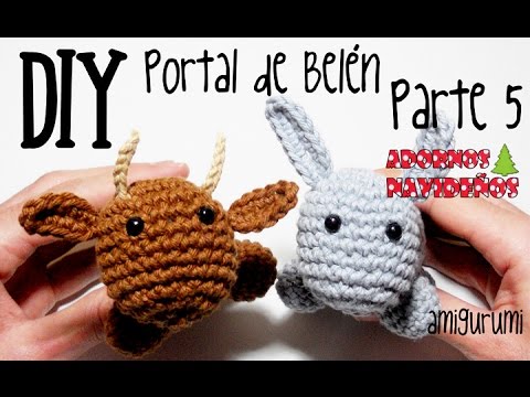 DIY Mula y Buey Parte 5 Portal de Belén amigurumi crochet/ganchillo (tutorial)