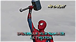 Spiderman With Hammer 4k Twixtor [Spiderman With Hammer 4k Scenepack]