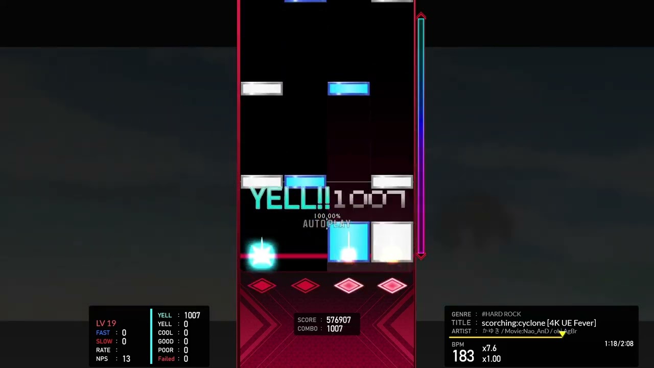 (BMS 차분 4UE19) scorching:cyclone [4K UE Fever]