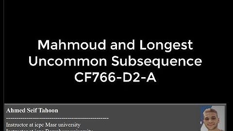 Mahmoud and Longest Uncommon Subsequence (codeforces)  CF766 D2 A