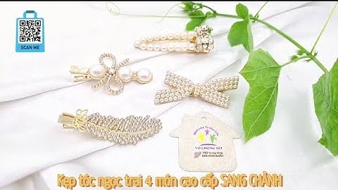 Giá chỉ 94k| Kẹp tóc ngọc trai 4 món cao cấp sang chảnh