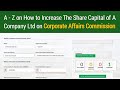 How to Increase the Share Capital of An Already Registered Company on CAC