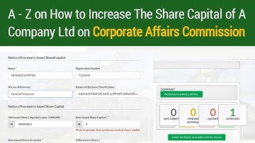 How to Increase the Share Capital of An Already Registered Company on CAC
