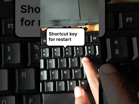 Laptop restart shortcut key 🔑|| How to restart laptop | #shorts #pc #viral
