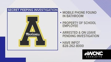 App State janitor caught spying on women