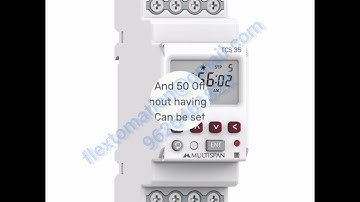 MULTISPAN TCS-35 AUTOMATIC ON OFF TIME CONTROL SWITCH#flextomation #multispan #timer #tcs35