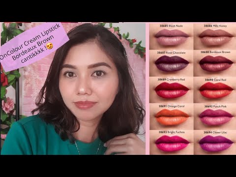 Oriflame Pure Colour Lipstick Swatch | Ika Devita Susanti. 