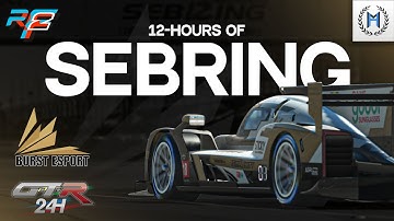 rFactor 2 GTR24h - 12 Hours of Sebring - Onboard of #18 Burst Esport Cadillac DPi at Monza