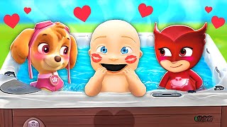 Baby Goes On Double Date With Skye & Owlette!