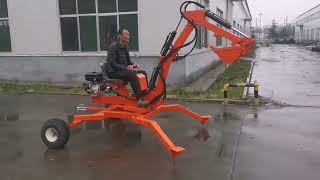 ATV backhoe360 degree swing