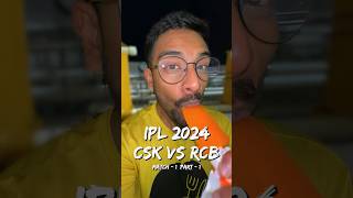 Food At 1st Match Of IPL 2024!! CSK VS RCB! (1/2) 🏏🍔🏆