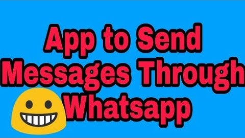 Create an app to send messages directly through whatsapp using Sketchware!