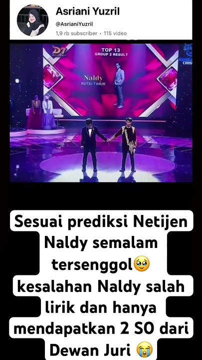 Naldy tersenggol malam ini kesalahannya salah lirik😭 #da7 #indosiar #naldyda7 #salahlirik #viral