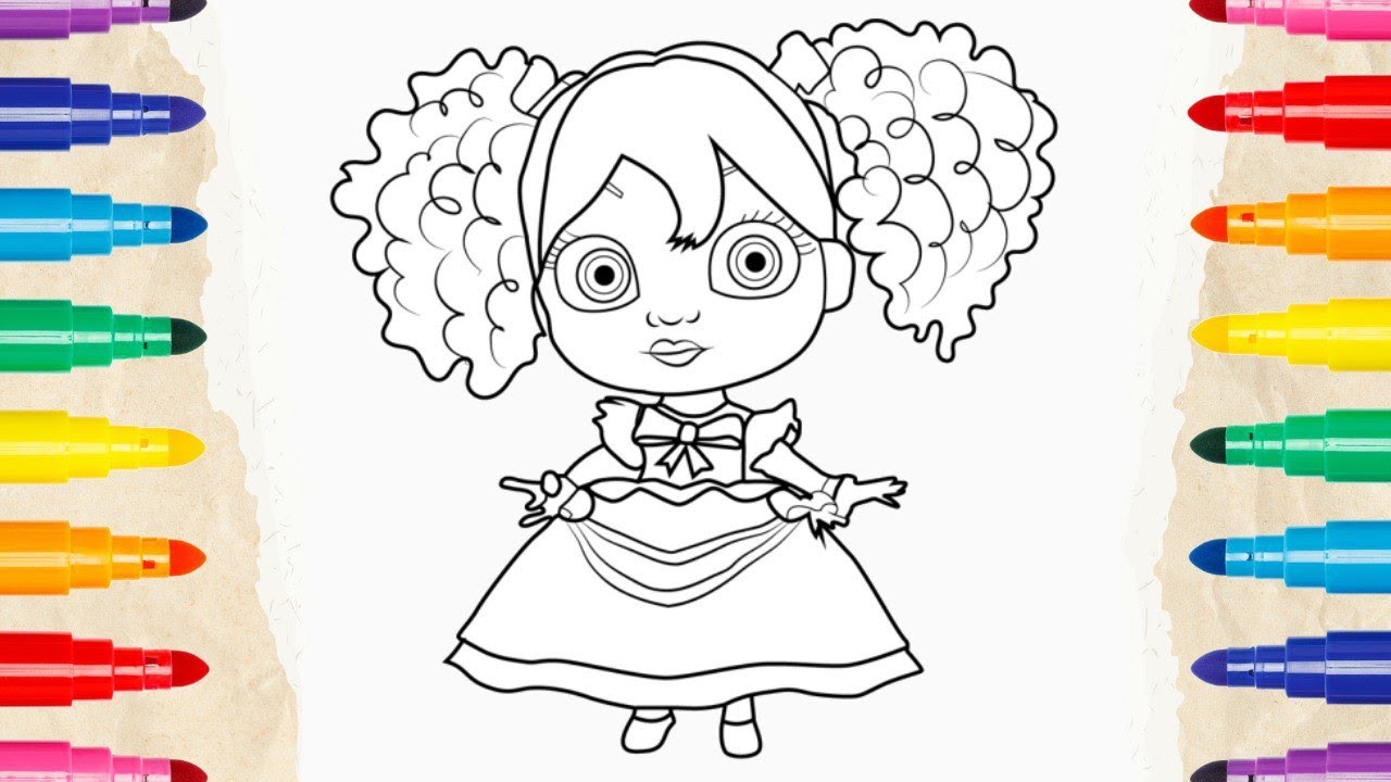 POPPY FROM POPPY PLAYTIME COLORING PAGES | HOW TO COLORING POPPY ...