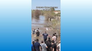 Семья человека, спасший человека во время паводков в Уральске  нуждается в помощи