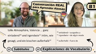 Leer y Escuchar en Alemán B1  | Conversación REAL para Aprender Alemán