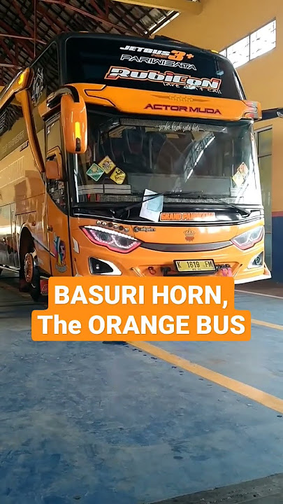 BASURI HORN,The ORANGE BUS #shortvideo #busbasuri