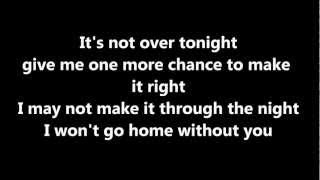 Won't go home without you (Acoustic) Lyrics - Maroon 5 chords