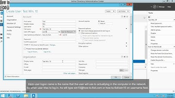 Creating and Managing Users and Computers Active Directory Administrative Center Windows Server 2012