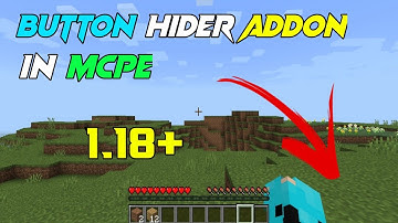 How to Hide your Controls in Minecraft PE Like Java Edition| Hide Button Addon For MCPE 1.18.30