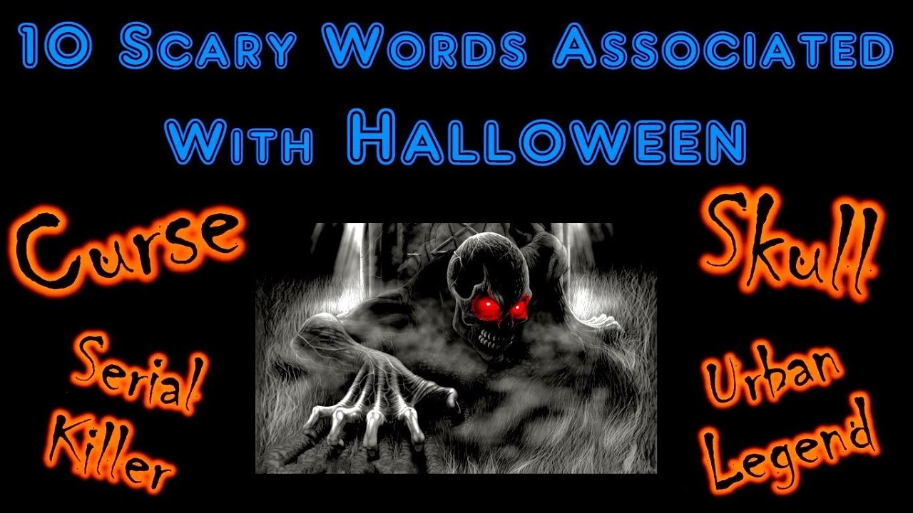 Scariest word. Скери на английском. Spooky Vocabulary.