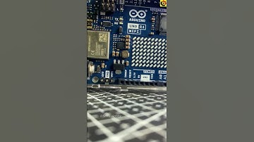 Close-up view of the Arduino UNO R4 WIFI board #arduino #srituhobby @sritu_hobby