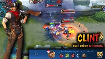 Build clint tersakit tanpa skin | Clint Mobile Legends | Clint Best Build | Mobile Legends
