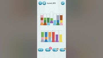 water sort jigsaw puzzle game level 665 Numpuz color bottle game funny gaming all level mobile game