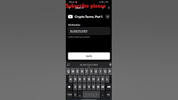 Crypto terms.part-1. BLUM new video code.#games #tg #blum #crypto