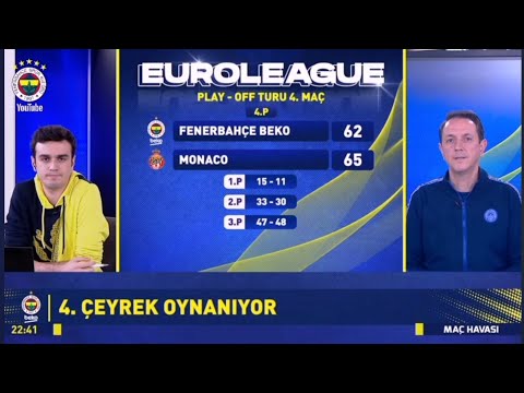 Fenerbahçe Beko 62-65 Monaco Fbtv maç tepkisi 😂 ağlama anları #fbtv #euroleague