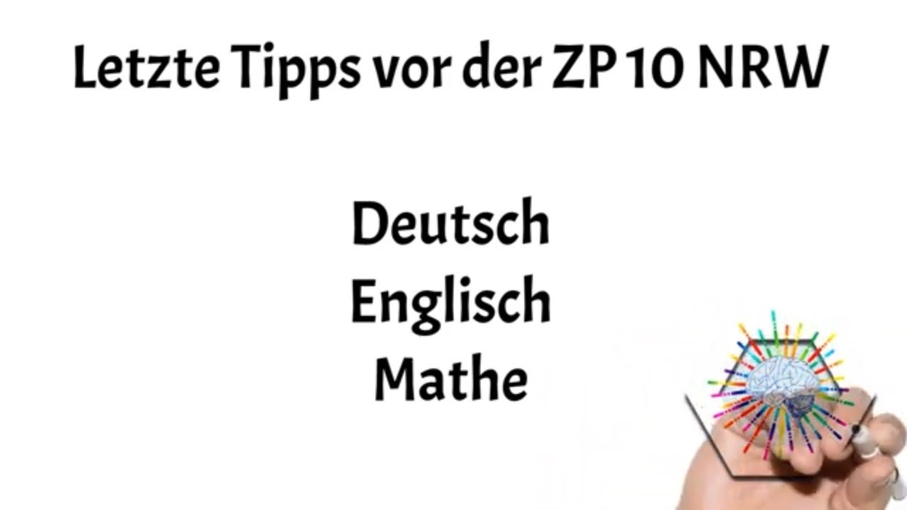 ZP 10 NRW Letzte Tipps für Deutsch, Englisch und Mathe YouTube