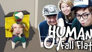 雙人真係會合作??!! w/麻布, Wing【Human: Fall Flat KZ.01】