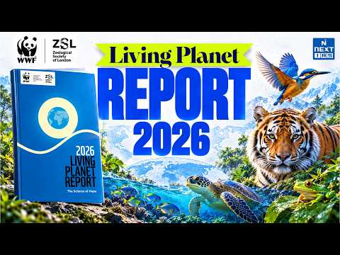 Living Planet Report 2026 | 73% Wildlife Decline, Living Planet Index & India | UPSC | NEXT IAS