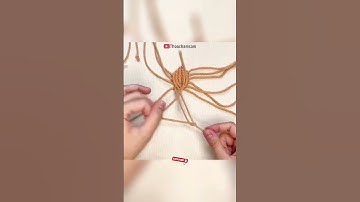 Macrame Leaf - Macrame Tutorial #shorts #macrame #leaf #diy #thoachamcam