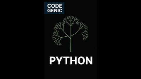 Fractal Tree with Python  #coding #python