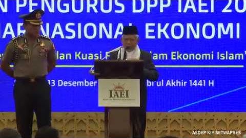 Wakil Presiden K.H. Ma'ruf Amin Menghadiri Pelantikan DPP IAEI 2019 - 2023