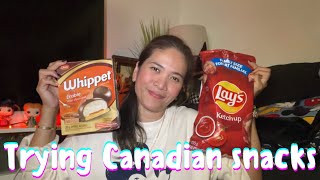 TRYING SOME SNACKS FROM CANADA + SOME #disneyhaul