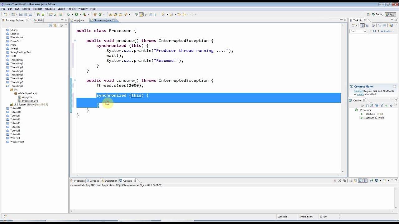 Advanced Java: Multi-threading Part 24 - Wait and Notify