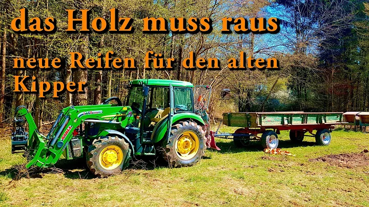 das Holz muss raus - neue Reifen fr den alten Kipper