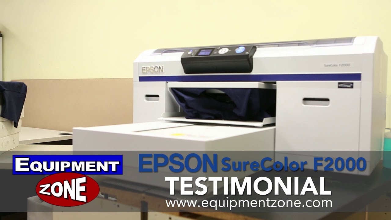 Epson SureColor F2000 Direct To Garment Printing Start to Finish