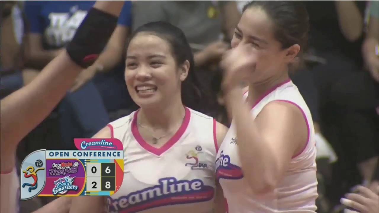 PVL 2019 Open Conference CREAMLINE vs CHOCO MUCHO SET 3 YouTube