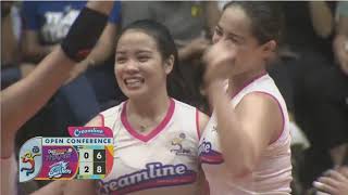 PVL 2019 Open Conference CREAMLINE vs CHOCO MUCHO || SET 3