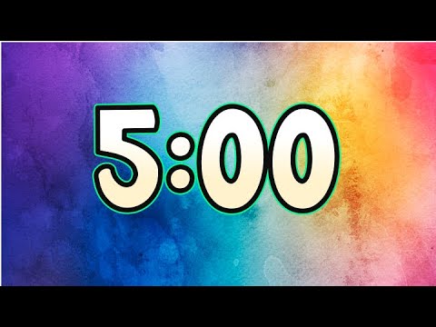 5 (Five) Minute Timer - For Timing Math/Reading Homework, Getting Dressed,  Etc - Youtube