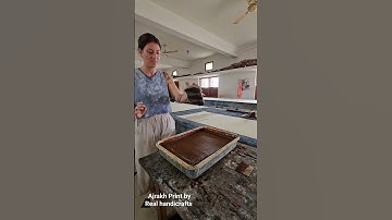 Ajrakh block Print by Real handicrafts