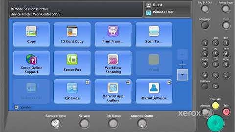 Xerox® WorkCentre® 5945/5955 Family Locating the Software Level