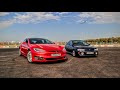 Subaru Быстрее Teslsa! Тест-драйв! / Tesla VS Subaru! Who is faster? Test-drive!