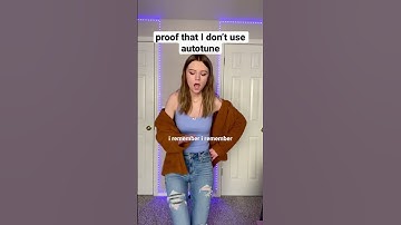 proof that I don’t use autotune