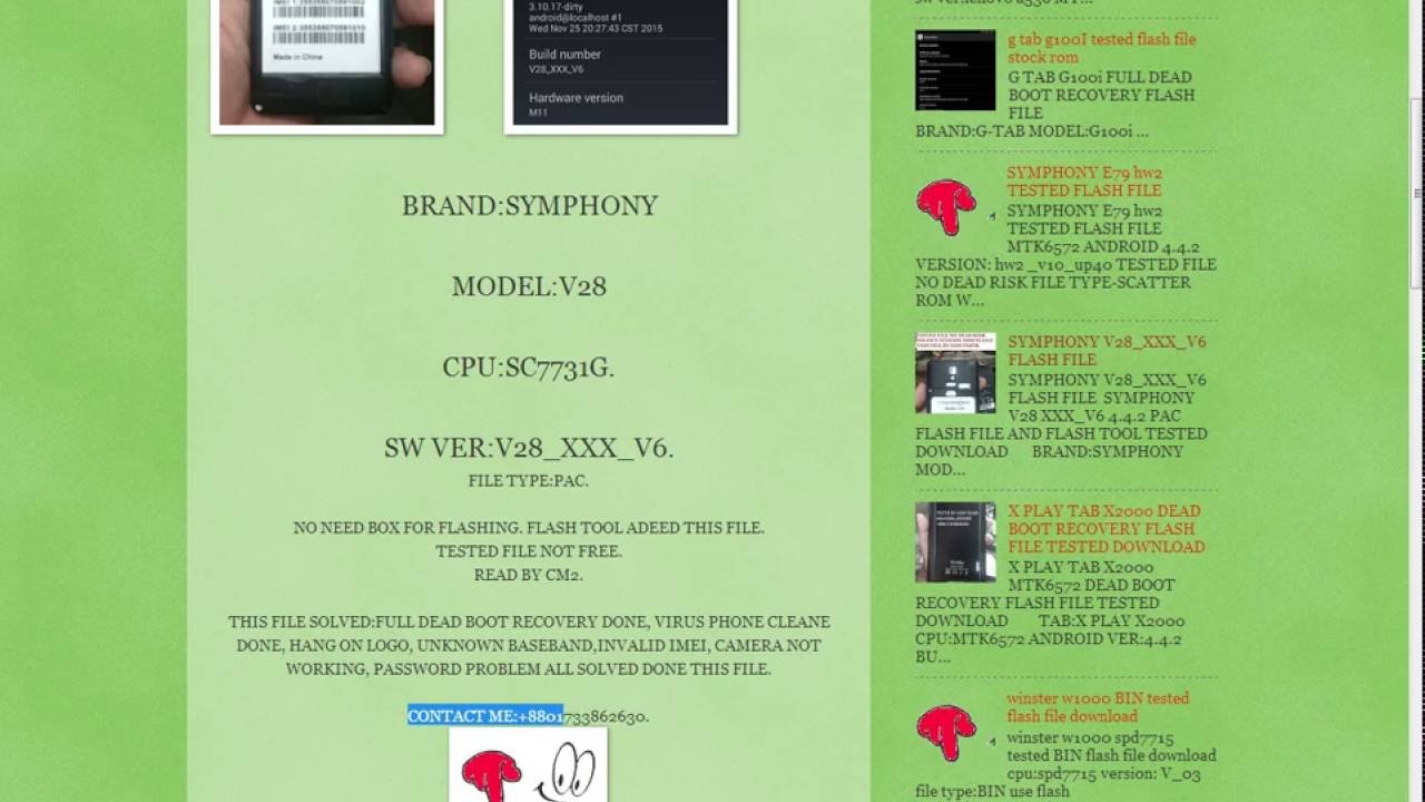 SYMPHONY V28 XXX V6 FLASH FILE DOWNLOAD LINK 1000% WORKING